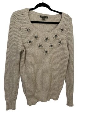 TOMMY BAHAMA Rhinestone Embroidered Sweater